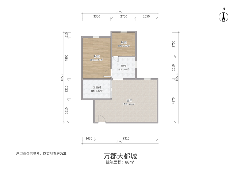 万郡大都城,万郡二期小户型。无大税。家里看见的都带，随时能看房11