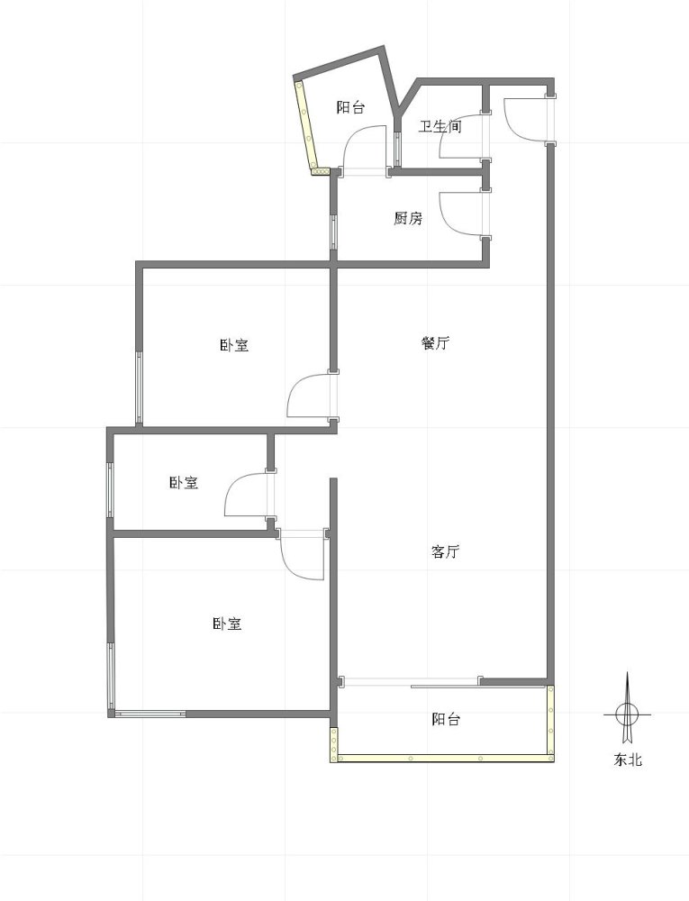 渝北回兴精装3室2厅1卫二手房出售10