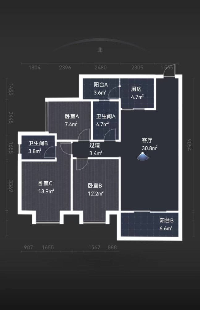 港口城中普通3室2厅2卫二手房出售12