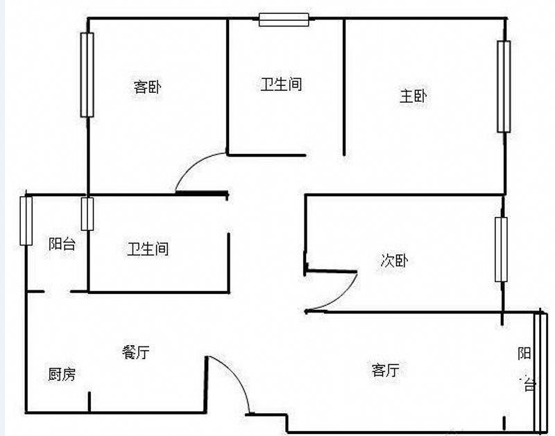 市中心（泰安桥旁）3室2厅2卫-河畔金色二手房价