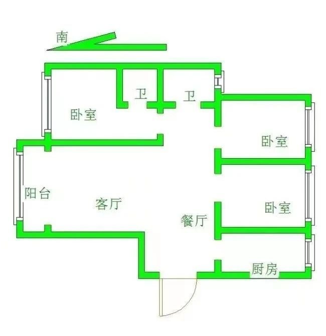 华龙城中精装3室2厅2卫二手房出售12