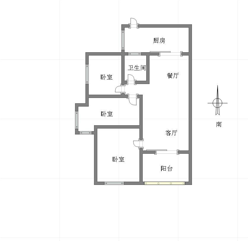 渝北空港新城精装3室2厅1卫二手房出售10