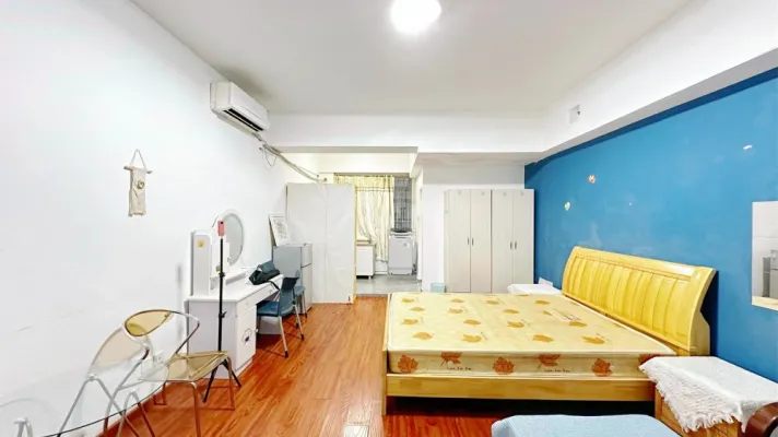 中山小，十九中电梯单身公寓，低总价，朝南户型，拎包入住