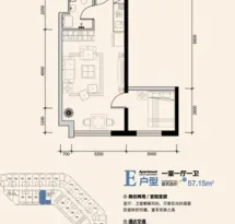 益田国际公寓户型信息4