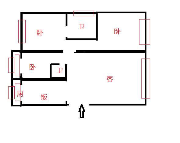 环城东路398号6楼顶122平100万户型好2卫-环城东路253号二手房价