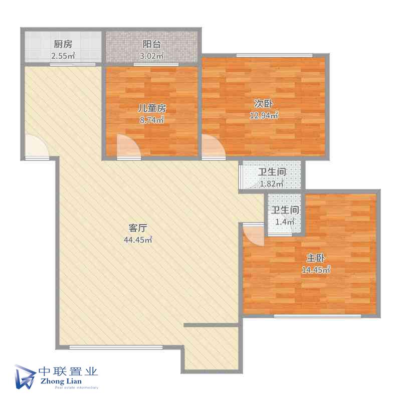 沿滩区沿滩新城精装3室2厅2卫二手房出售16