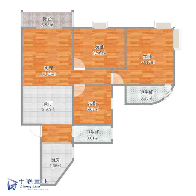 大安区大安精装3室2厅2卫二手房出售13