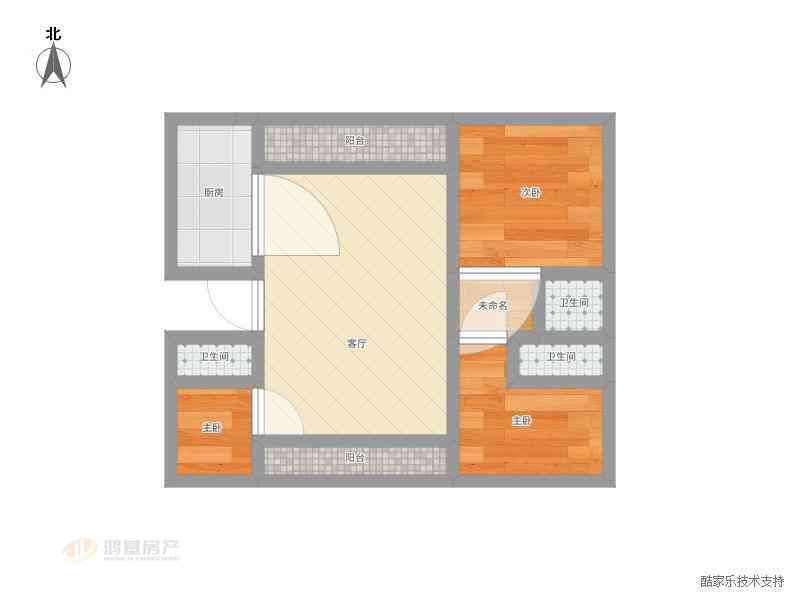 央央春天,精致4室2厅1卫1阳台，小户型，大生活12