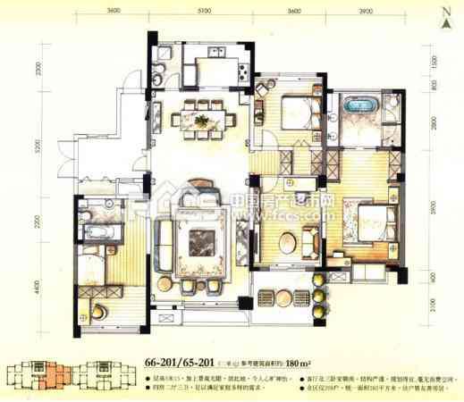 云间绿大地 大平层 四开间朝南 户型方正-云间绿大地二手房价