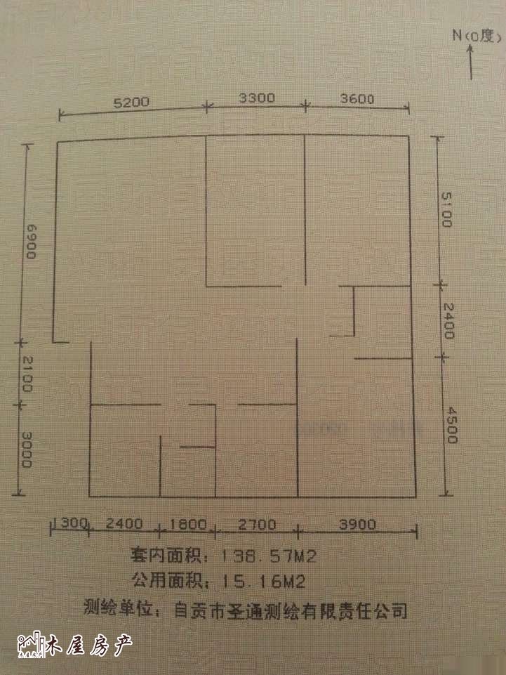 自流井区光大街普通4室3厅2卫二手房出售2