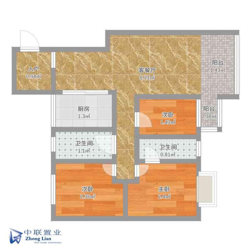 自流井区汇西精装4室2厅2卫二手房出售2