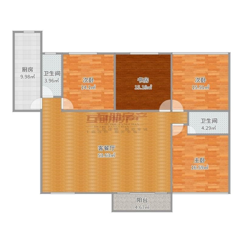 沿滩区沿滩新城毛坯4室2厅2卫二手房出售13