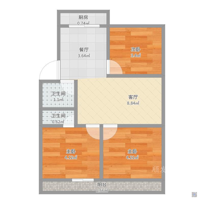 财政局家属院,精品好房楼层好视野广财政局家属院3室2厅2卫1阳台南北！11