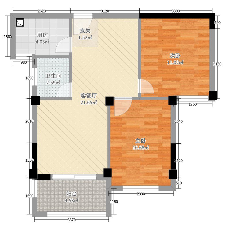 中融中央公馆,中央公馆 3室2厅1卫1阳 稳定出售11