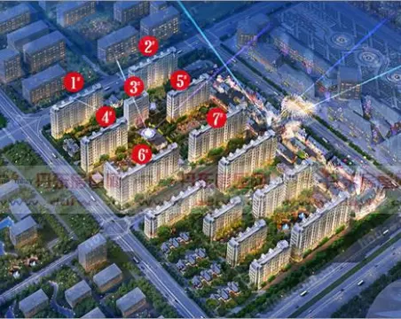 唐宁一号3室2厅1卫朝南北毛坯