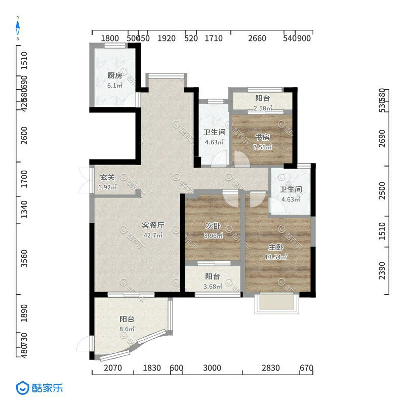 鸿福豪门,鸿福豪门114平精装3房172万找嘟嘟11