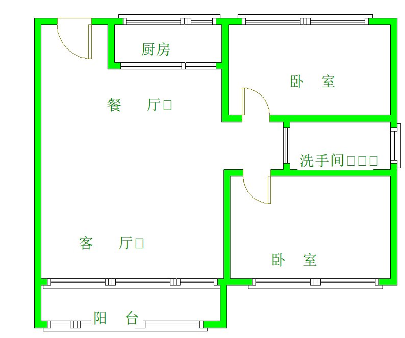 省四建北院,信达附近两居室，南北通透，可按揭13