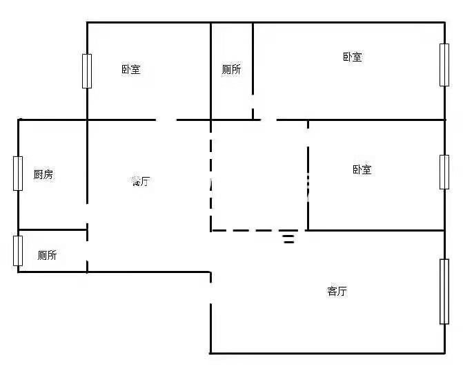 巴州区老江北片区精装4室3厅2卫二手房出售15