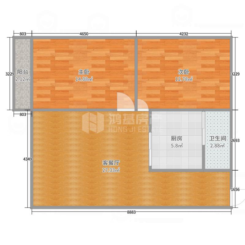 西湖区朝阳洲街道普通2室1厅1卫二手房出售11