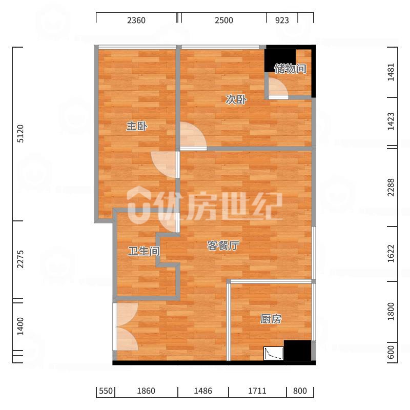 东侨区南岸精装2室2厅1卫二手房出售11