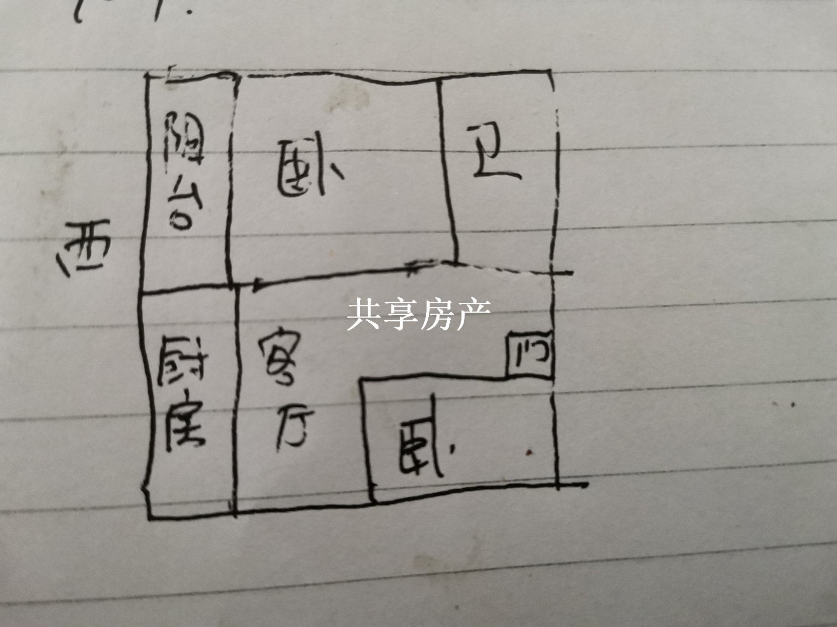 离石区离石普通2室1厅1卫二手房出售7