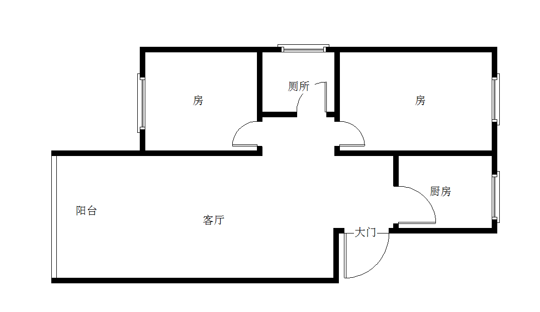 醴陵市城南毛坯2室2厅1卫二手房出售9