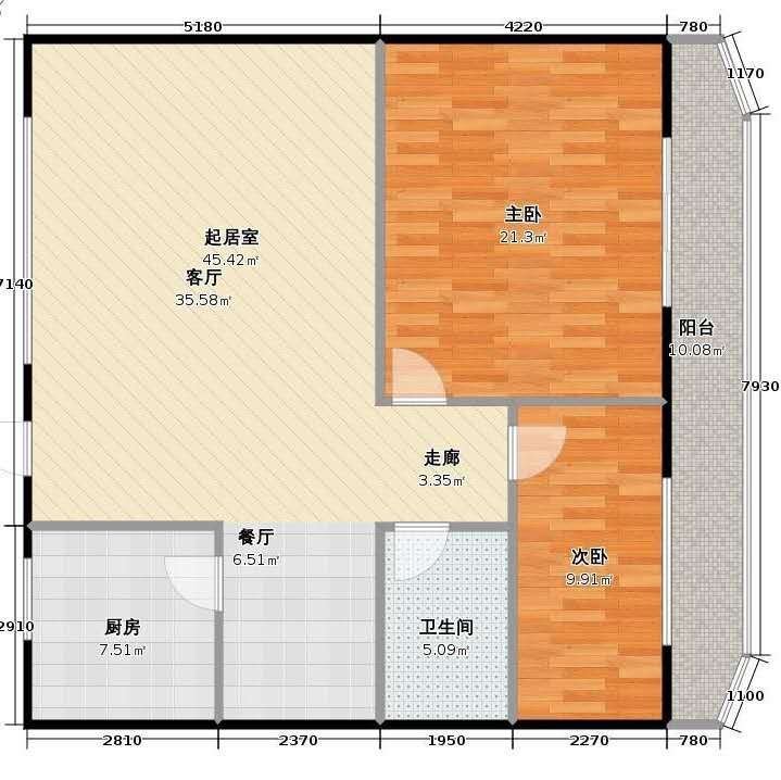 滨江花园,滨江花园1680元/月40㎡2室1厅1卫1阳台精装南，9