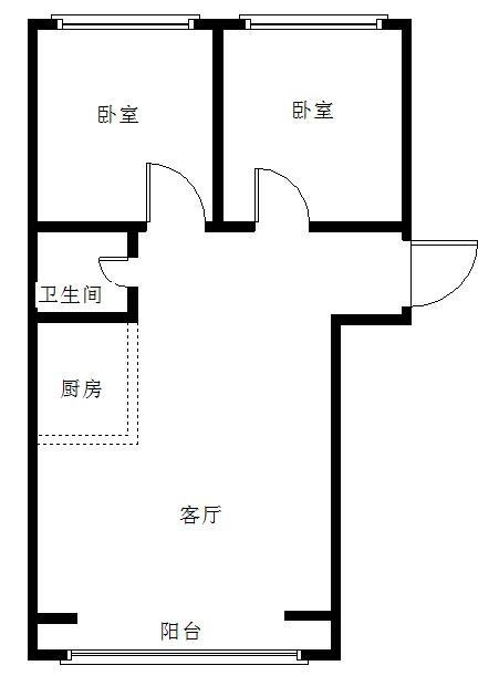 延吉市建工精装2室1厅1卫二手房出售6