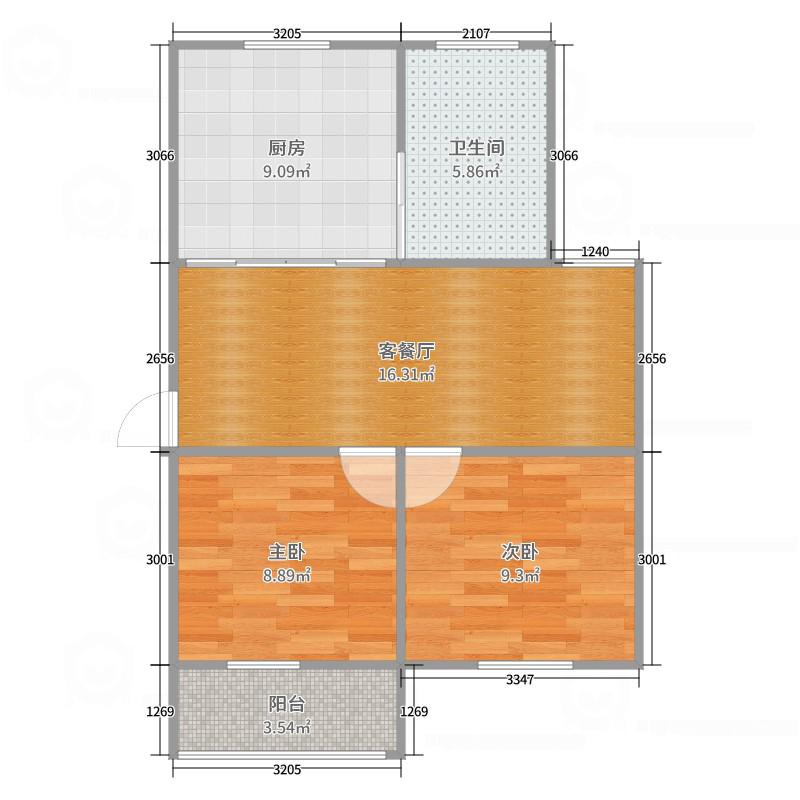 肖坑邮电小区,肖坑邮电局宿舍61㎡2室1厅1卫1阳台，好房不等人12