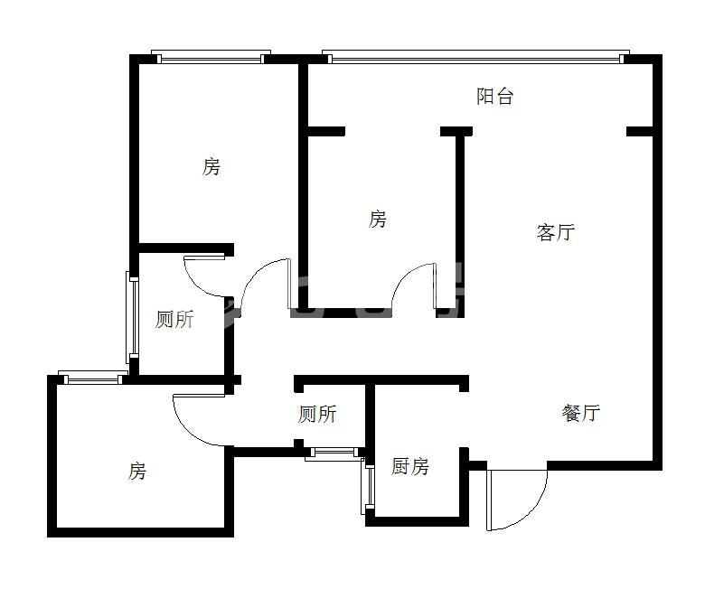 醴陵市来龙门街道毛坯3室2厅2卫二手房出售13