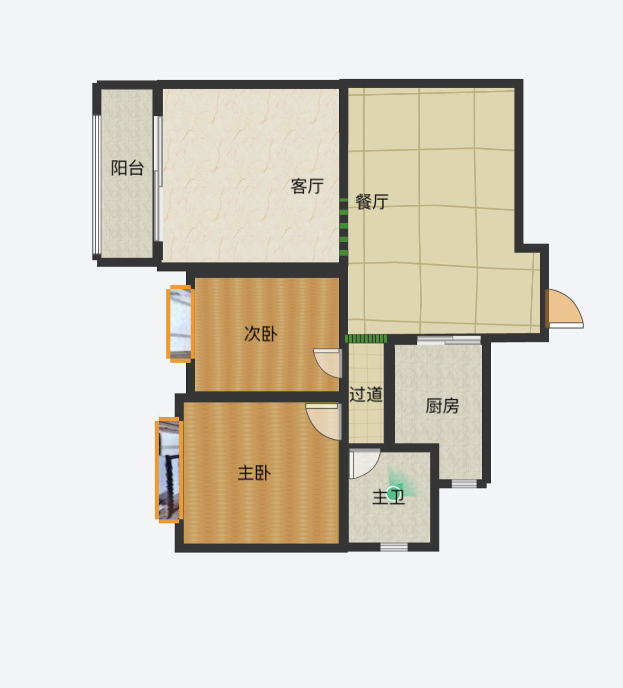 湘隆时代大公馆,精装居家两房，拎包入住，楼层户型好7