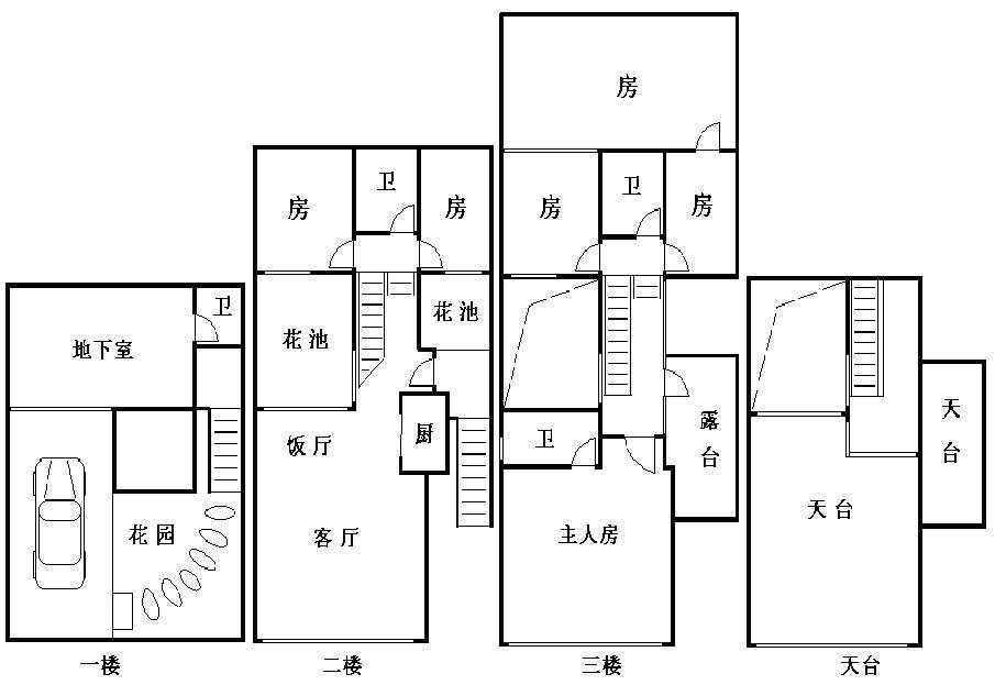 万科四季花城,万科四季花城别墅 采光通风都很好 使用率400方25