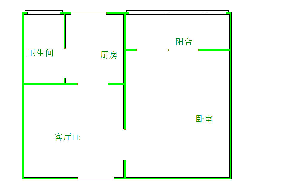 105街坊,105街五楼 一居室 横套 中装 950元租2