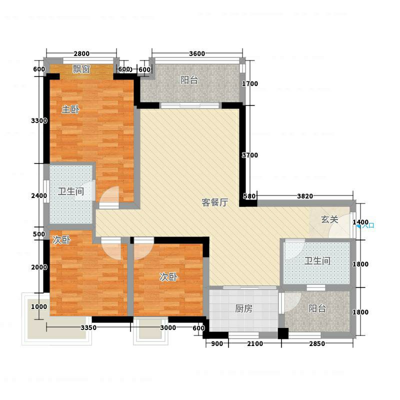 经开区溏汛毛坯3室2厅2卫二手房出售11