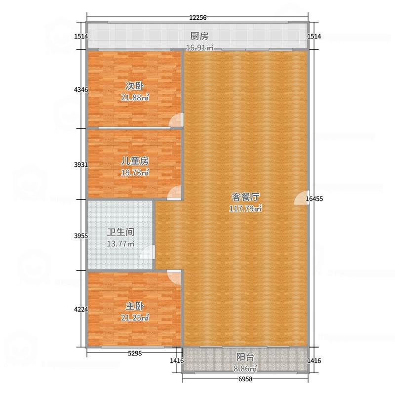 涿鹿县涿鹿精装3室2厅1卫二手房出售10