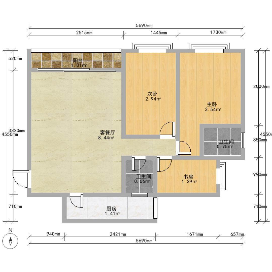 美林公寓,单价9000,电梯房 新桥美林公寓正规三房双卫 房主急售21