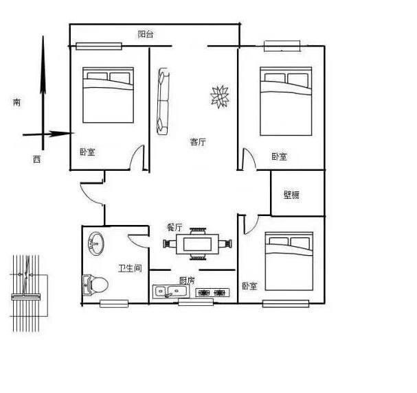 史丹利河东岸,河东岸141平前排带储藏室装修经典10