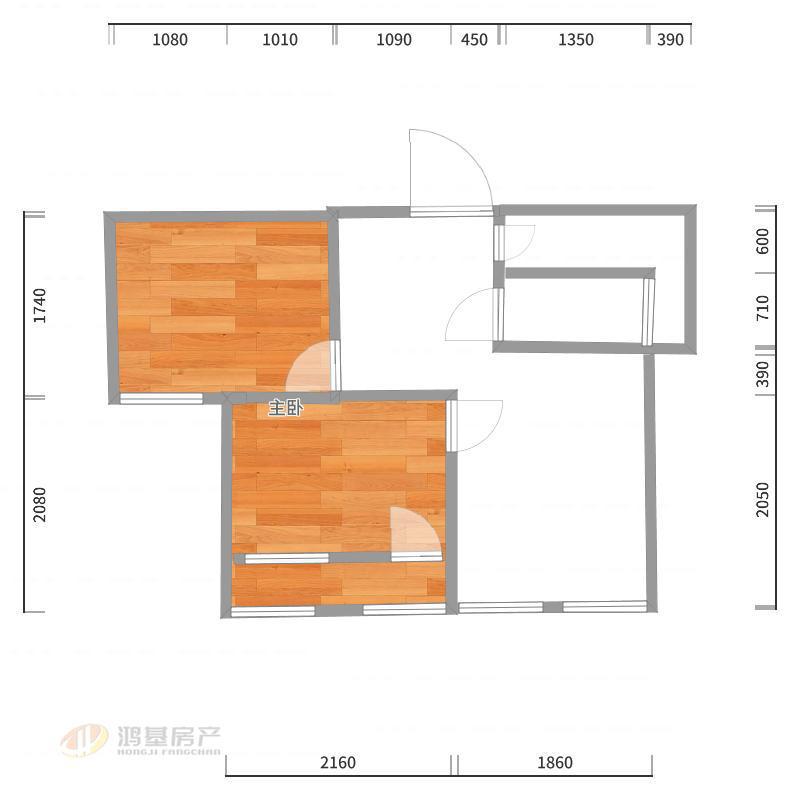 友邦皇家公馆,婚装全明户2室2厅1卫2阳台,格局工整合理11