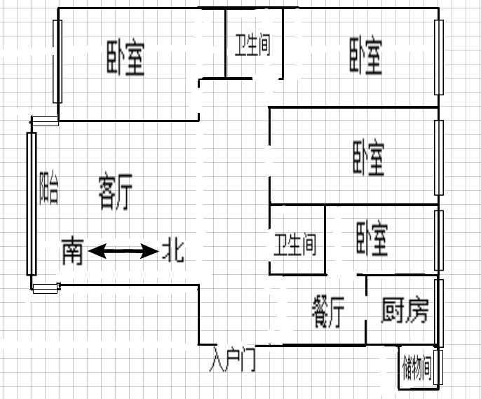 省委大教梁住宅小区,省委大教梁家属院1号楼 精装4室2厅2卫 南北通透13