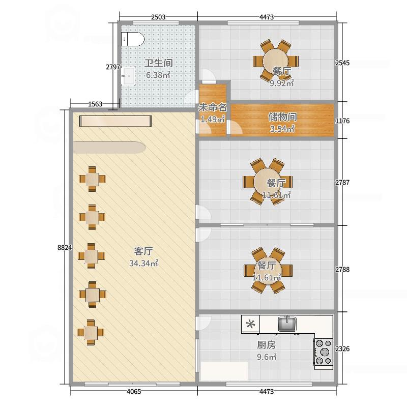 大桥装饰城小区,吾悦广场附近 人民路主干道纯一层两开间繁华商铺330万元14