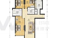 新城国际 高层边户三居 三面采光 明厨明卫