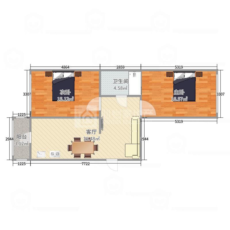 宣西小区,宣西小区两室一厅精装修拎包即住临近哈体院宣庆商圈11