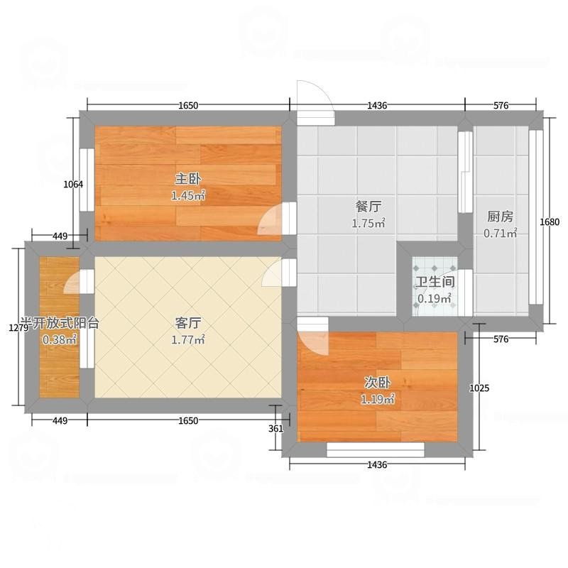 钟云山居委会,南北通透,3室2厅1卫1阳台全南,户型非常棒,有户型为证13