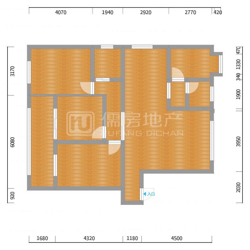 华容县城东毛坯3室2厅2卫二手房出售12