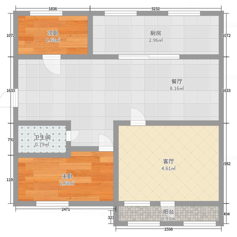 龙口市东城区普通2室2厅1卫二手房出售12