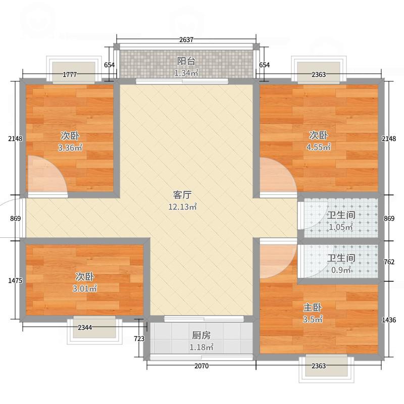 宝源花园,秀英 近万达 宝源花园 精装四房 仅售235万11