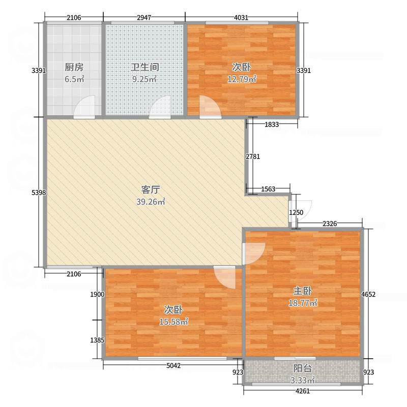 郾城区城中普通3室1厅1卫二手房出售3