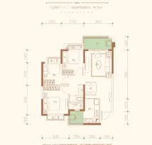 德阳恒大翡翠华庭户型信息3