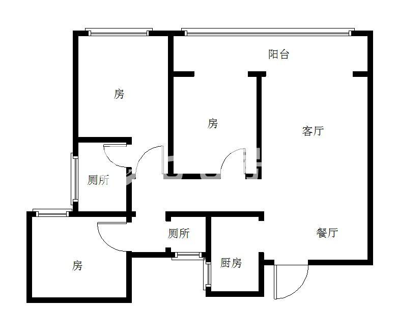 醴陵市城东毛坯3室2厅2卫二手房出售11