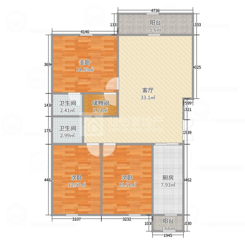 新新家园,难得一见的新新家园精装小户型 总价低，朝向好！13